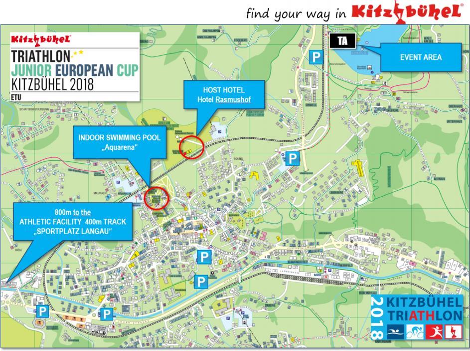 400m Track and Athletic Facility Sportplatz Langau Open to the public. Address: Jochberger Straße 120 5.2. MEDICAL SERVICES Medical and Paramedical personnel will be available throughout the race.