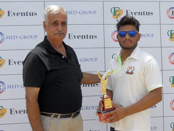 Best Bowler Contenders in the best bowler were: Puneet Solanki of Serco Global Services, he bowled 21-0-140-18 giving away 7.78 runs per wicket, economy rate of 6.