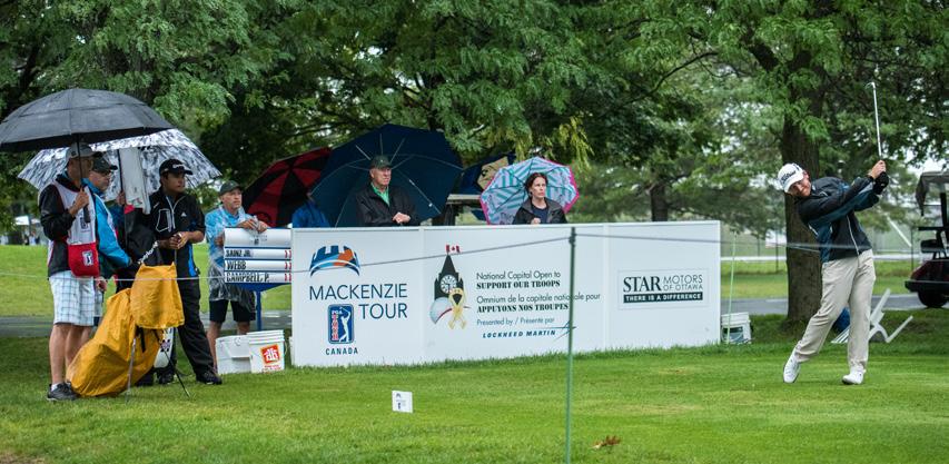 TWO STAR PARTNER INVESTMENT $10,000 1. Brand Association Association with a marquee event on the Mackenzie Tour PGA TOUR Canada Schedule Association with the Soldier On/Team Canada (Invictus Games) 2.