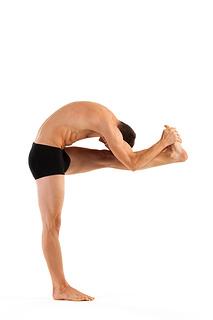 STANDING HEAD TO KNEE Difficulty RaEng: 7 Major Element: Balance DirecEon to Face when Performing the Posture: Profile to the Judges.