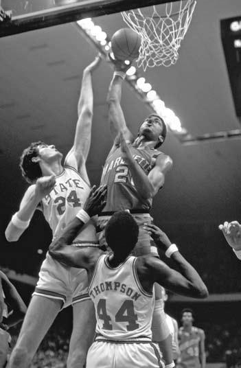 130 Tournament Game Arenas By Site Photo by Rich Clarkson/NCAA Photos North Carolina State didn t have to leave the state in order to win the 1974 NCAA tournament as, after a first-round bye, the