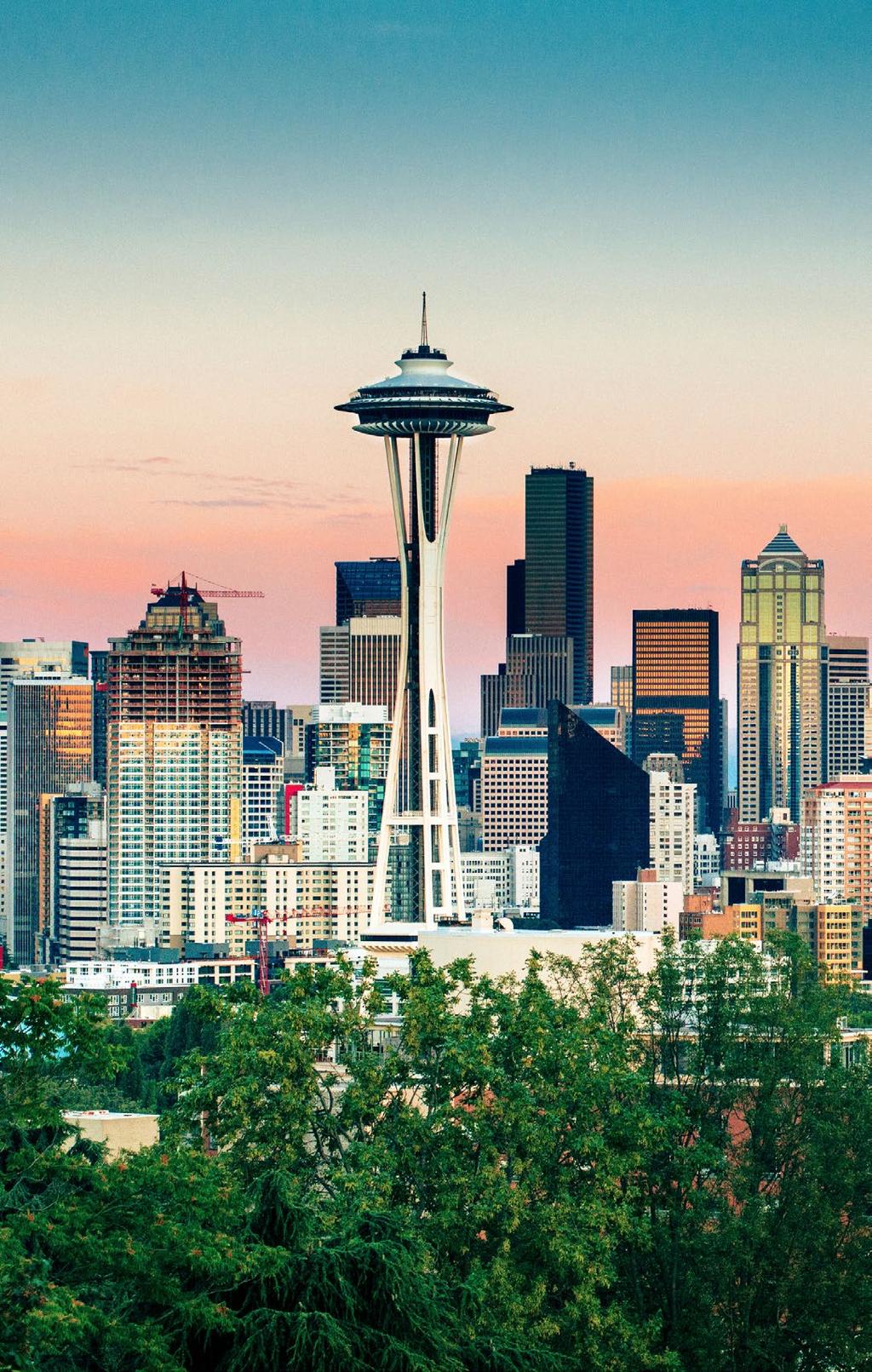 CITY VIBE NATURAL BEAUTY Seattle is one of the fastest-growing, most highly educated major metropolitan markets. From high art to mountain peaks, there is something to interest everyone.