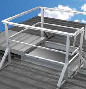 SYSTEM DESIGN CRITERIA ACCESS ONTO ROOFS SYSTEM APPLICATION ADVANTAGES LIMITATIONS LADDER SUPPORT BRACKET Suitable for use with a portable ladder up to 4.0M.