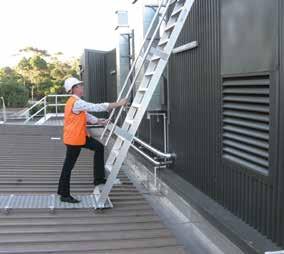 SYSTEM DESIGN CRITERIA ACCESS ONTO ROOFS SYSTEM APPLICATION ADVANTAGES LIMITATIONS STEP LADDER For providing primary access between varying levels up to 6.0M.