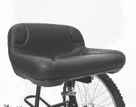 In-line trunk support Adjustable head support Comfort saddle