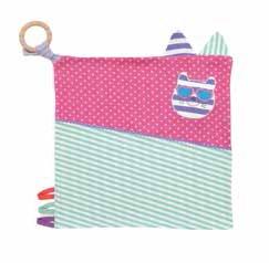 These 100% organic cotton activity blankets are full of fun stuff to