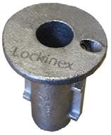 Post fixing options A17/8 140 138 Ground socket that is cast into concrete