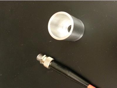 17 Figure. 9 Tungsten light source-fiber adapter. Calibration (White & dark measurements): Every time measurements is collected, we would also collect both dark measurements and white standards.