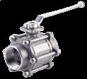 Full Port Ball Valve Available in Threaded & Socket Weld ISO Direct Mounting Pad Three-Piece