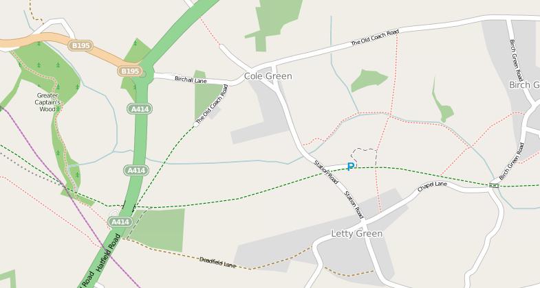 Stage 8 Letty Green SG14 2NL Stage 7 finish/ Stage 8 Start Pub Park at picnic area after pub Park on green here if main parking is full RACE TRAFFIC: Leg 8 - Letty Green to Dobbs Weir Parking at