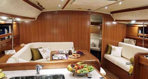 Grand Soleil 50 6 guests in 5 cabins with 2 bathrooms plus skipper cabin 5500-6900 euros per week,