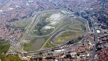 Autódromo José Carlos Pace in São Paulo hosts the Brazilian Grand Prix A typical circuit usually features a stretch of straight road on which the starting grid is situated.