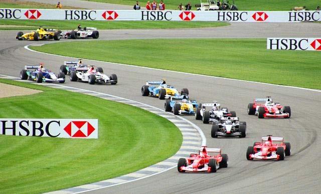 Chapter 13 Formula One Racing Formula One cars wind through the infield section of the Indianapolis Motor Speedway during the 2003 United States Grand Prix A Formula One race takes place over an