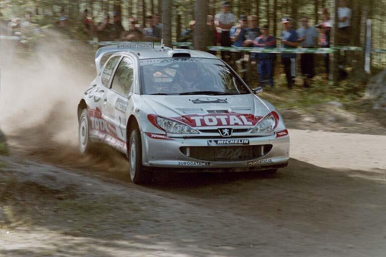 Marcus Grönholm at the 2001 Rally Finland 20 different manufacturers have won a World Rally Championship event, and a further ten have finished on the podium.