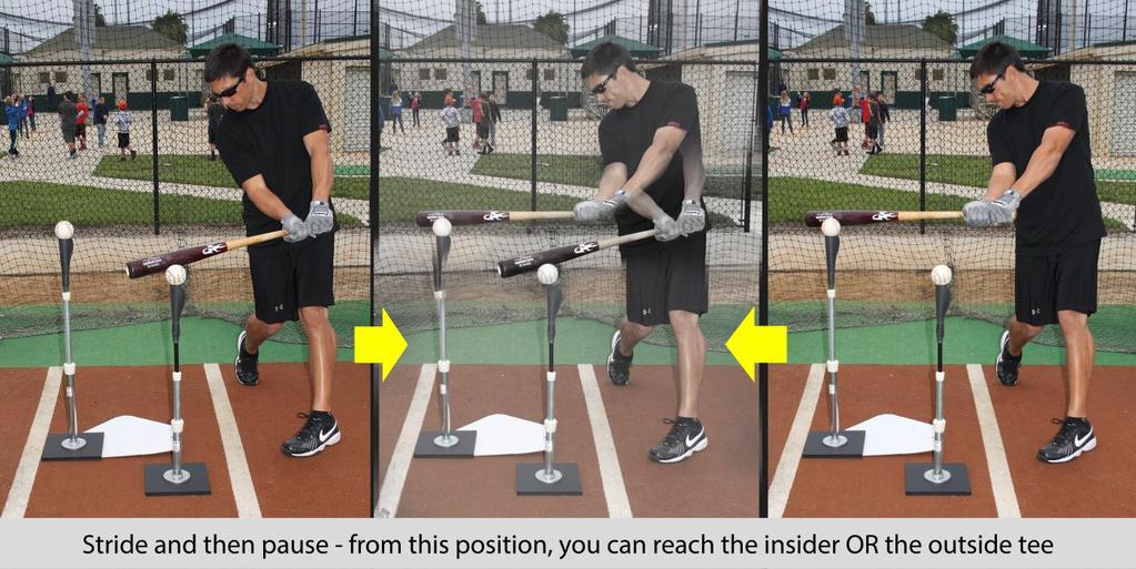 Know your place. Move around in the batter s box until you feel perfect plate coverage for the inside and outside pitch.