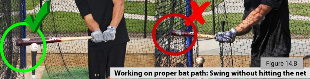 Once again, it s ok if you brush the net, but if you get too much of the net during your swing, it will stop your bat.