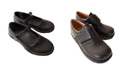 Outdoor shoes must be black leather.