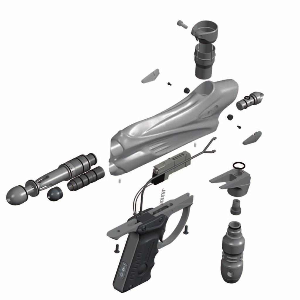 Trigger Adjustment DM4 EXPLODED VIEW ADJUSTING YOUR TRIGGER The trigger s forward travel and over travel are fully adjustable so that the user can fine-tune the trigger to his or her exact liking.