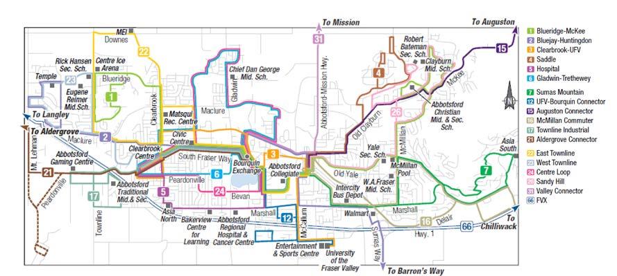 Trip Diary Survey There are 18 bus routes