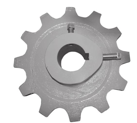 Face Drag Sprockets are available for Chain Numbers 102, 104,
