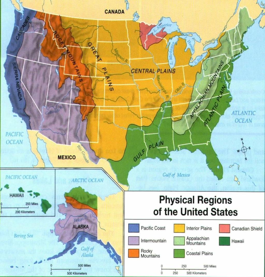 Great Plains Grassland covering: Plains Indians Occupied by different