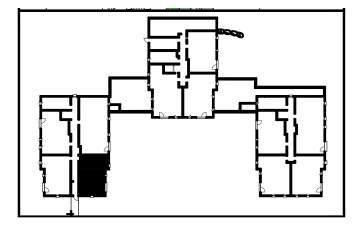 Example floor plan Apartment A22 1 bedroom