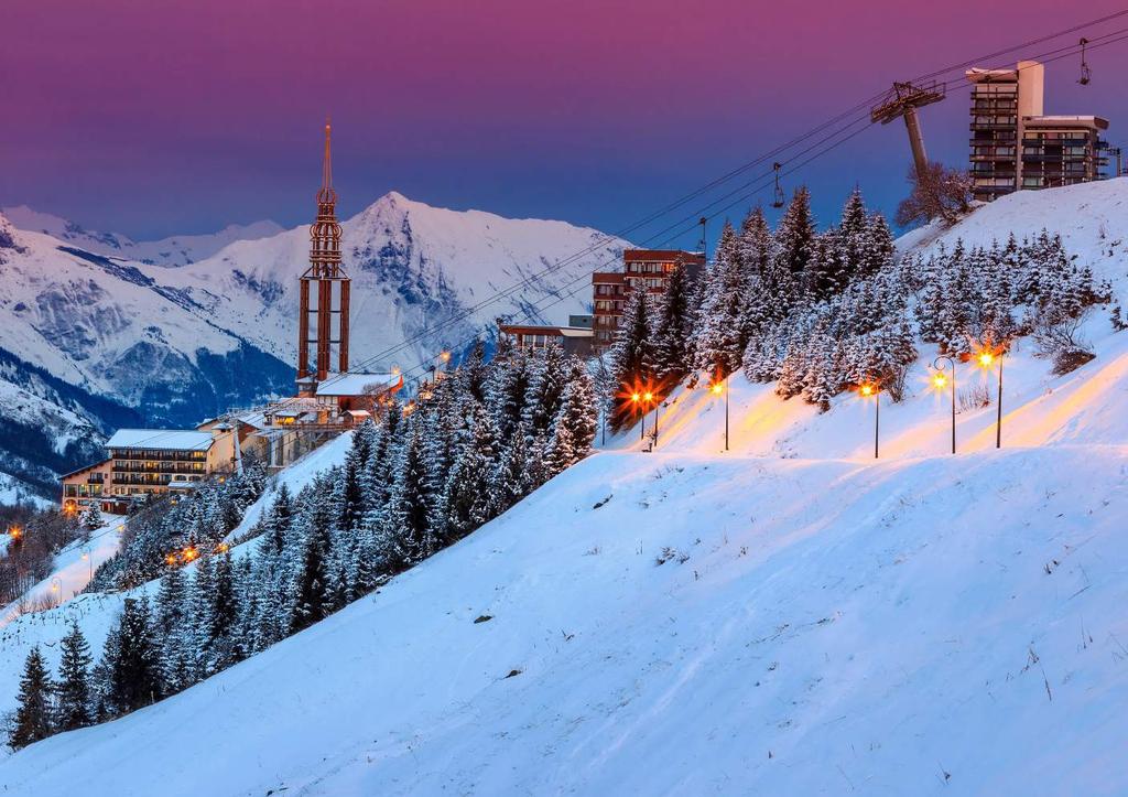 Les Menuires One of the two major resorts in the third valley, Les Menuires offers a great blend of the amazing 3 Valleys skiing with superb ski resort infrastructure, making it perfect for families.