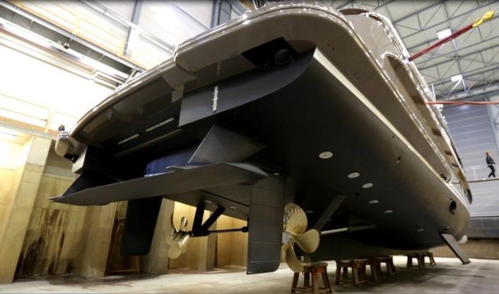 1 THE HULL VANE power during sea trials reduced by 15% after a Hull Vane was retrofitted to the transom.