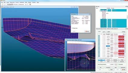 3D surface geometry is automatically created on basis of these lines. User has full control over line geometry, via coordinates of points, defined tangents, line types, etc.