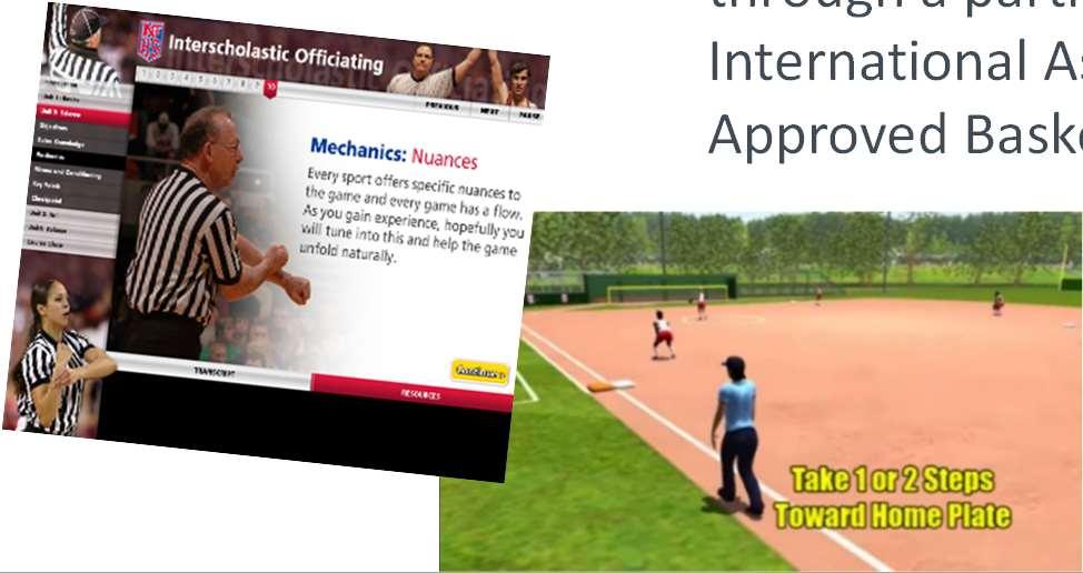 NFHS OFFICIALS EDUCATION COURSE AND VIDEOS Ideal for new officials or those in first few years of officiating 30-45 minutes to complete Topics include: Basics of Becoming and Staying an Official,