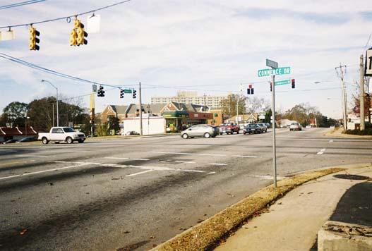 2. Church Street and Commerce Drive Gateway Intersection Opportunity: This crossroads-type intersection is a gateway to downtown Decatur.