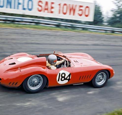 A memorable decade Tony Walker in the beautiful 3-litre Maserati 300S, rounding Esso Bend during the L&CCC meeting in August 1973.