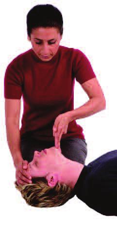 A - Airway To open the airway: place your hand on the casualty s forehead and gently tilt the head