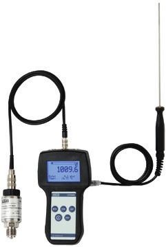 CPH6400 precision hand-held pressure indicator In addition to the proven external CPT6400 reference pressure sensor, an external Pt100 temperature probe can be connected in parallel. An accuracy of 0.