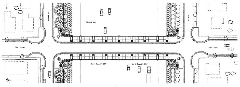 Figure 10 19: Example of Pedestrian Barrier and Pedestrian Scale Lighting on Bridge Location: Lake Street bridge over the Mississippi River 10.2.9.5 Visibility Pedestrian facilities on bridges must be designed to provide adequate sight lines between pedestrians and vehicles at intersections at the ends of bridges.