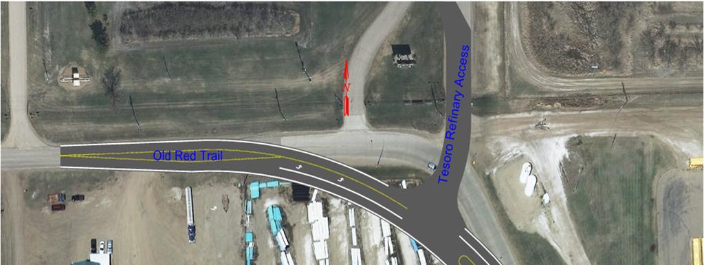 Old Red Trail Corridor Mandan Avenue to Sunset Drive Recommended Alternative No-build between