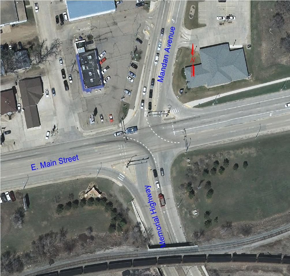 Mandan Avenue Corridor Main Street to Old Red Trail Recommended Alternative No-build between Main Street and Old Red Trail Intersection of Mandan Avenue and Main Street Update and restripe the