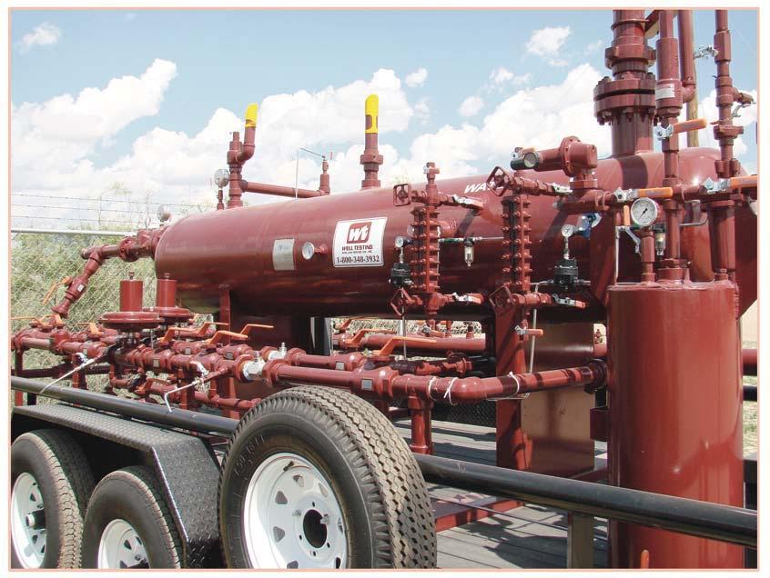 1440 PSI TEST SEPARATOR Product Description: 1,400 psi Three Phase Separator This vessel is used to separate the oil and water portions of the well stream as well as the gas.