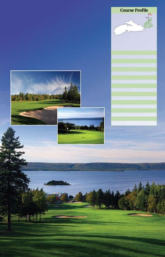 Dundee Resort & Golf Club This Robert Moote-designed course is nestled on the side of South Mountain and offers spectacular vistas of the Bras d Or Lakes from virtually every hole.