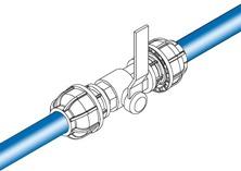 Pipe work fall and further points to consider To allow for system maintenance, install an