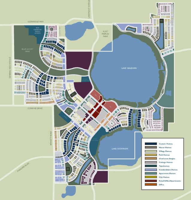 Baldwin Park, Orlando, FL 1,100 Acres 250 Acres of Lakes 32 Street Connections 14,000 Residents 125 Businesses Mixed Use