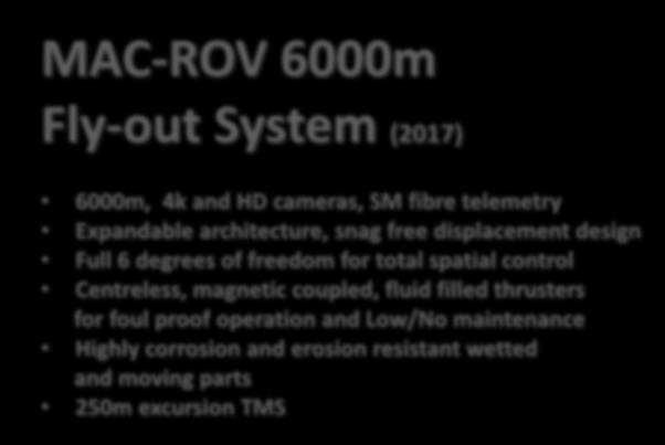 MAC-ROV 6000m Fly-out System (2017) 6000m, 4k