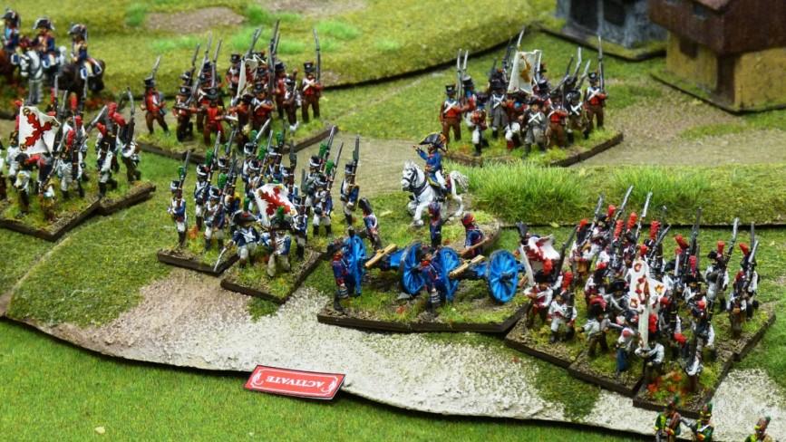 The Spanish division out in front is quite exposed and so Castanos elects to go and orders Coupigny to leave the valley and move back to the high ground.
