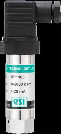 S.05 DESCRIPTION The HP1000 series extends the Silicon-on-Sapphire pressure sensor technology into very high pressure applications, with operating ranges up to 5,000 bar and still maintaining an