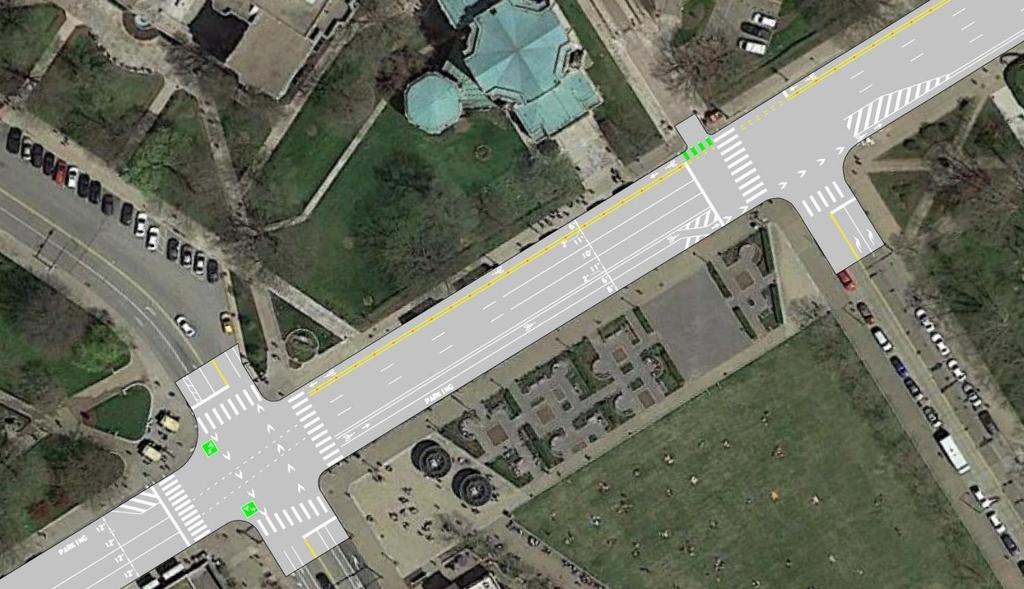 Proposed Intersection Configurations Forbes Avenue at Bigelow Blvd/Schenley