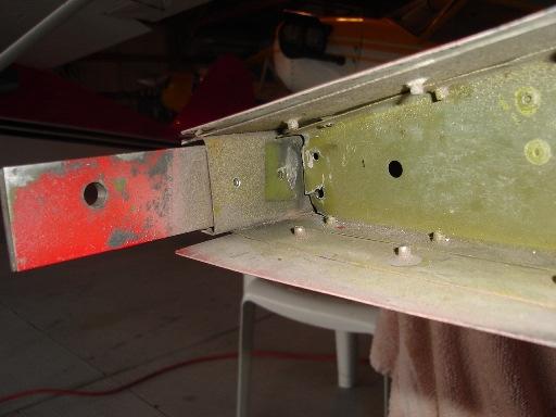 With the original bracket removed. But the airplane only has 1263 hours on it. Why did the cracks form?