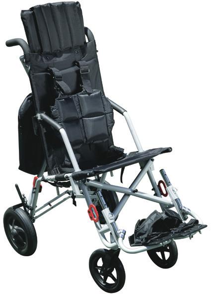 Lightweight folding frame with closure strap that holds the chair shut when folded Black machine washable fabric Crash tested for transit.