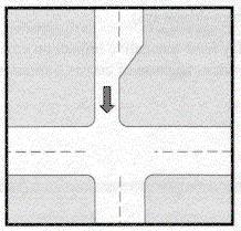 SEMI-DIVERTERS DESCRIPTION: Semi-diverters are curb extensions or islands that block one lane of the street.