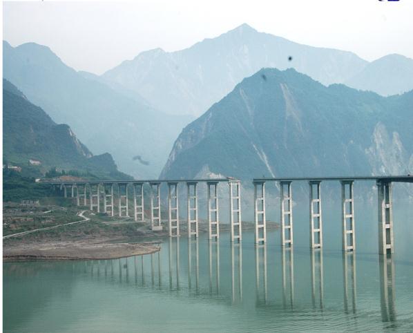 1. The Background of Research The damage of Bridge in 2008 Wenchuan earthquake: The main pier of the Miaoziping bridge is 104 m high and its deepest