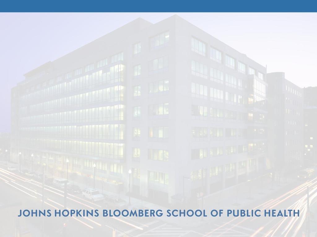 JOHNS HOPKINS CENTER FOR INJURY RESEARCH AND POLICY